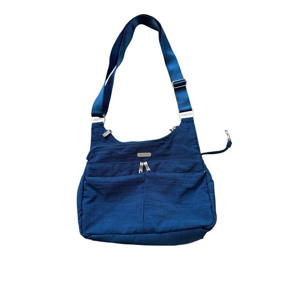 Baggallini Crossover Crossbody, Navy blue, lots of pockets! - Picture 1 of 10